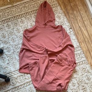 Cozy Pink Frank & Eileen Hoodie and Joggers Set